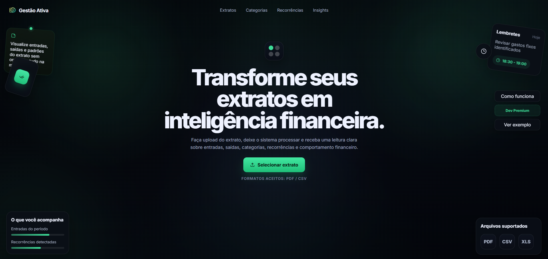Preview do projeto Gestão Ativa