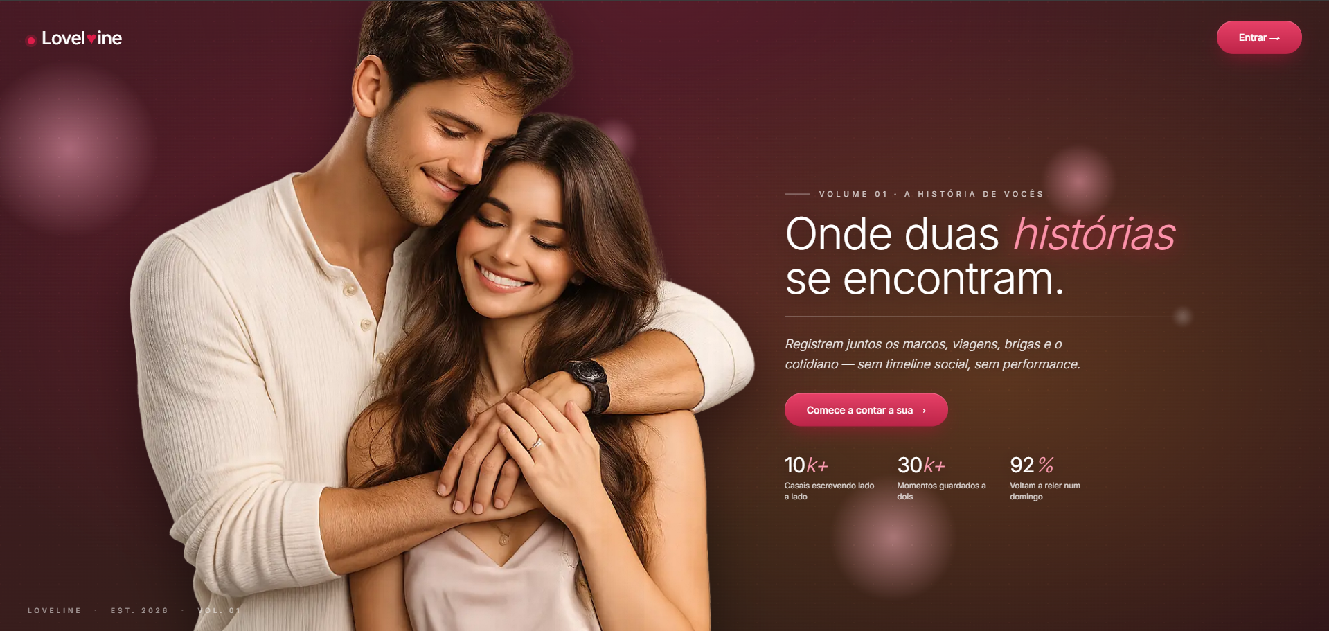 Preview do projeto LoveLine