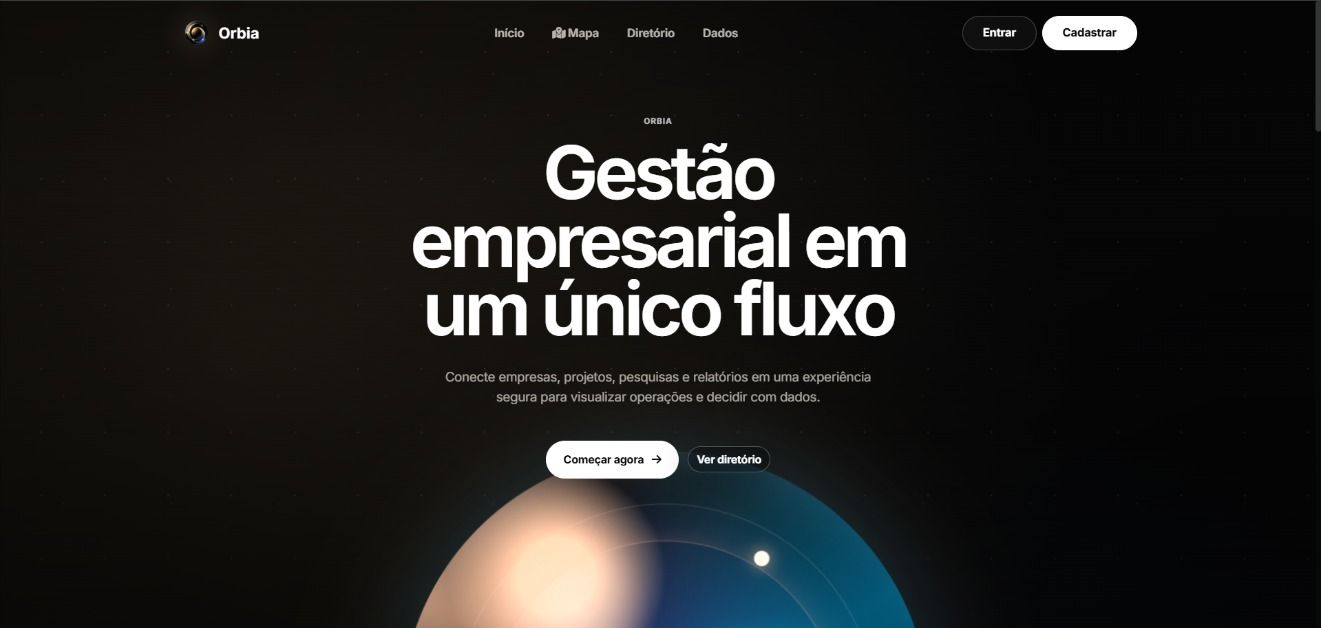 Preview do projeto Orbia